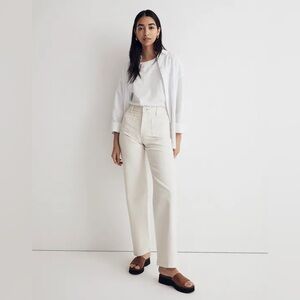 NWT Madewell The Perfect Vintage Wide-Leg Jean in Vintage Canvas